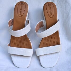 90s Vibes White Sandals